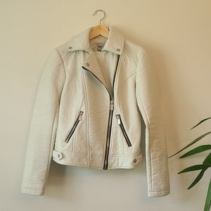 Off-white biker style jacket, premium quality